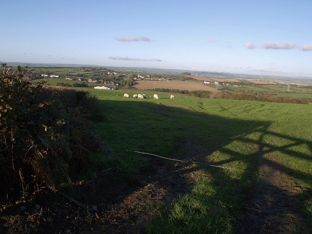 File:Field north of Charlacott Cross - geograph.org.uk - 600995.jpg