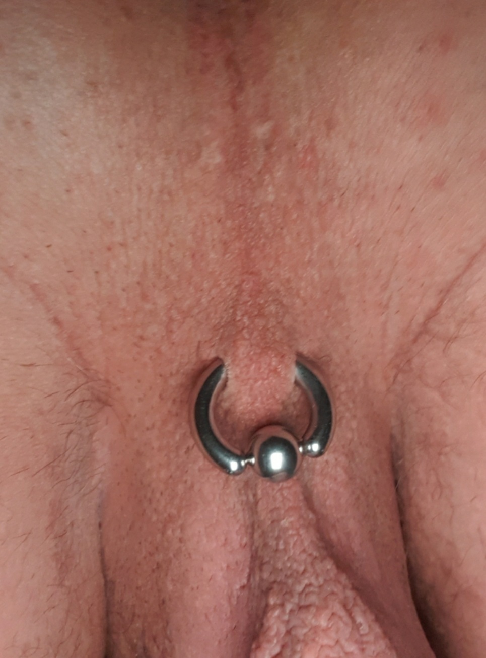 Male guiche piercing