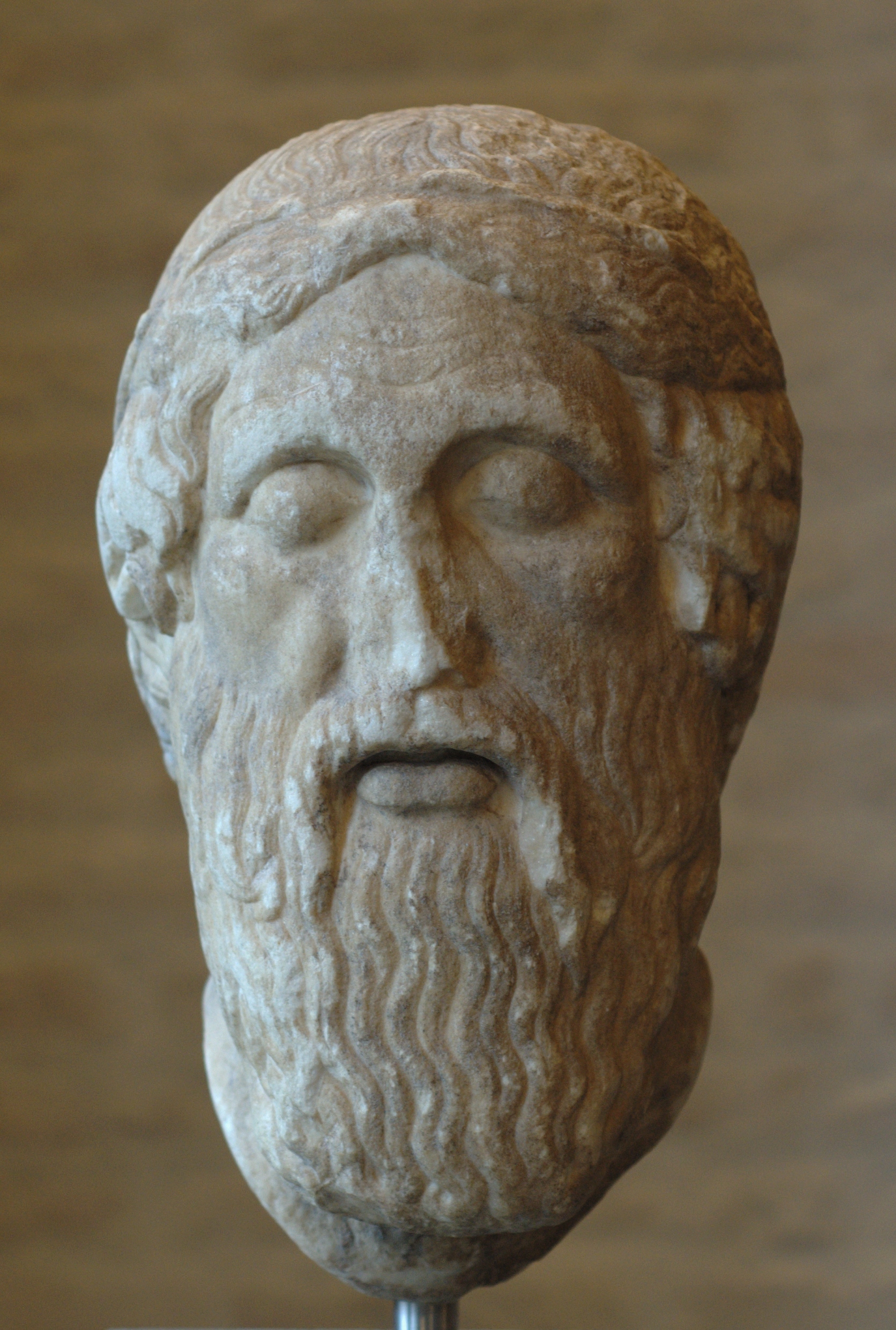 
Head of Homer, Epimenides type. Roman copy after a Greek original from 5th century BC.Photo by Bibi Saint-Pol