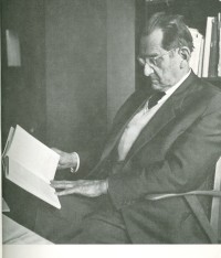 Kurt Badt sitting at his desk