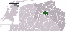 Poziția localității Groningen