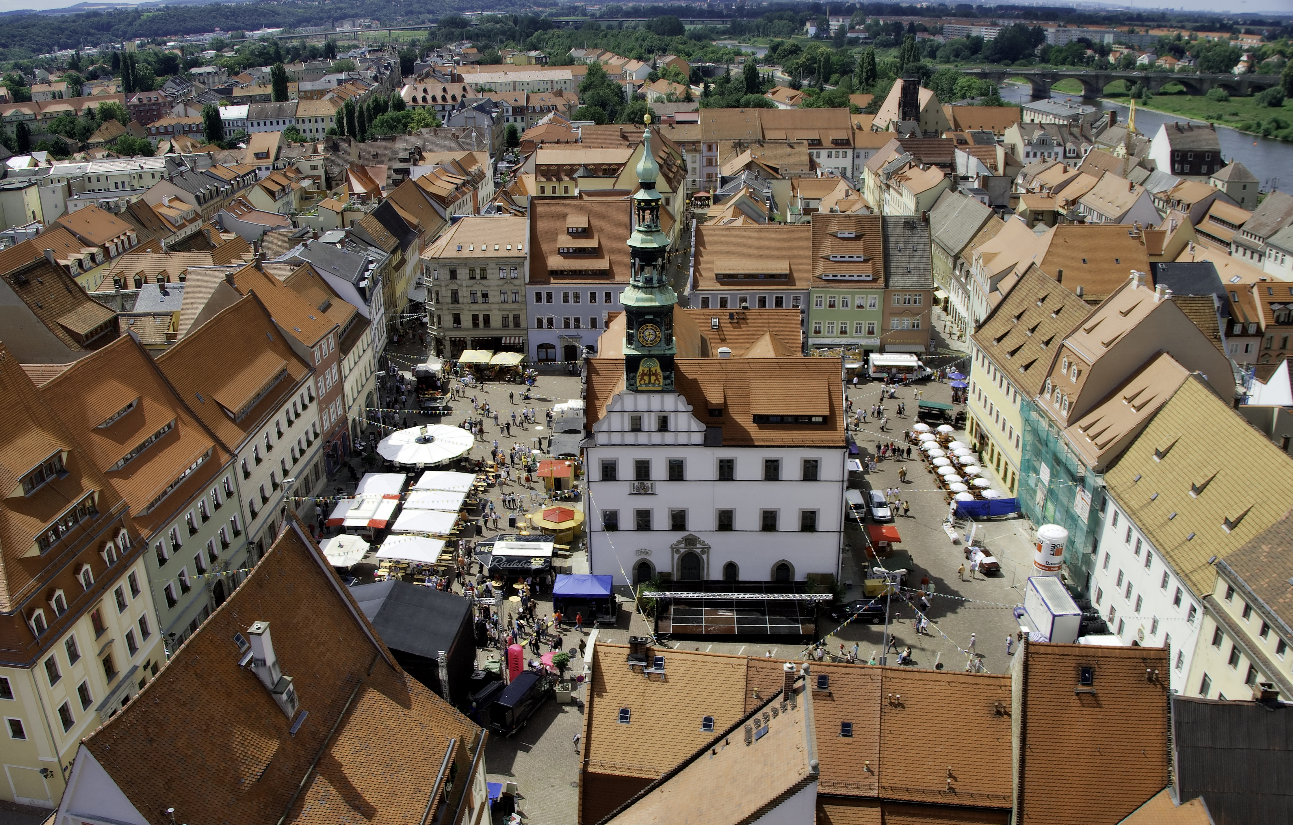 Пирно. Пирна. Город Пирна. Pirna, Германия. Пирна город площадь.