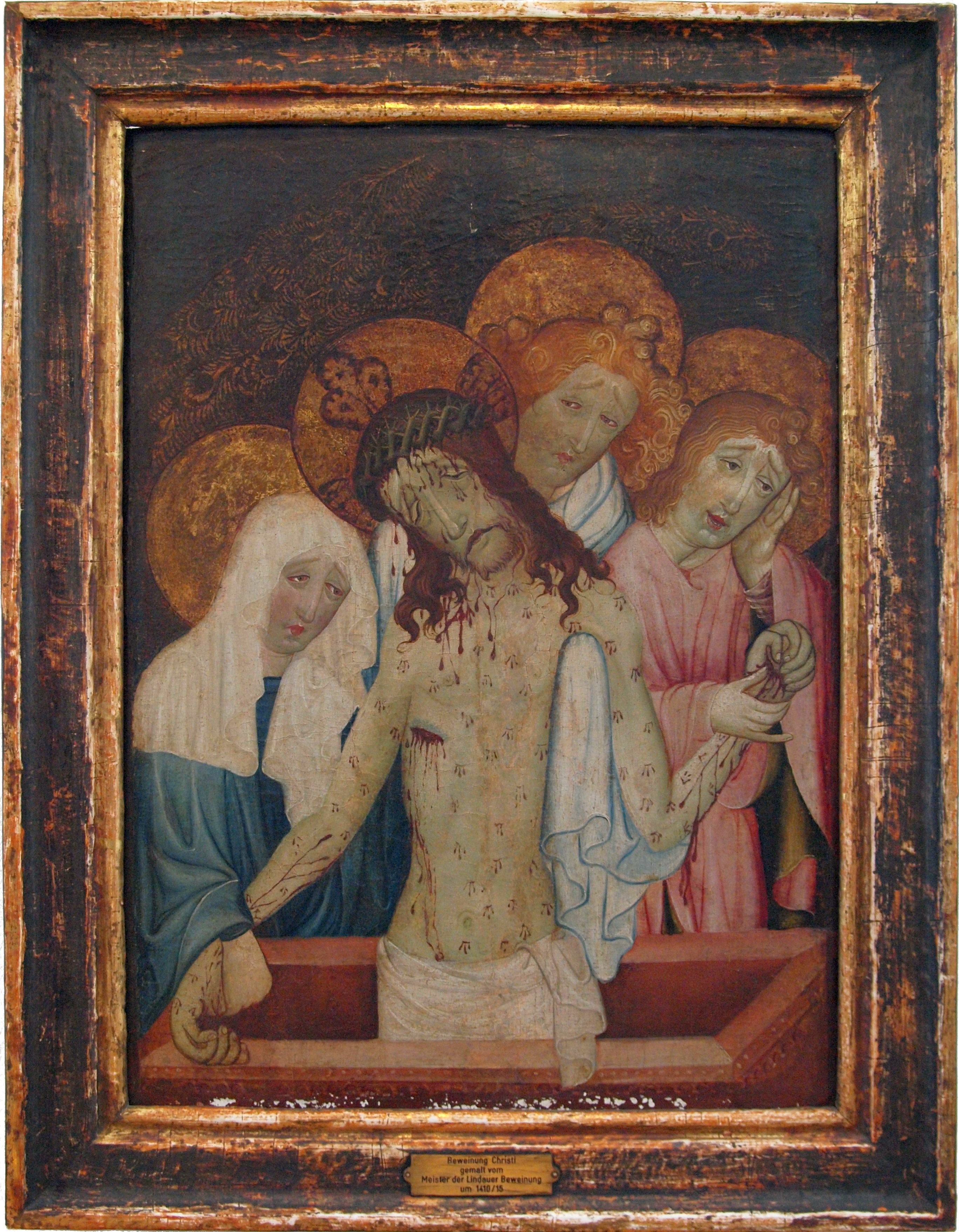 Other names: The lamentation over the dead Christ, Schmerzensmann or Engelpietà