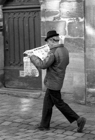 Newspaper reader