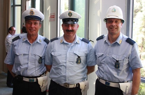 Members of Italy’s Polizia Municipale police force. 