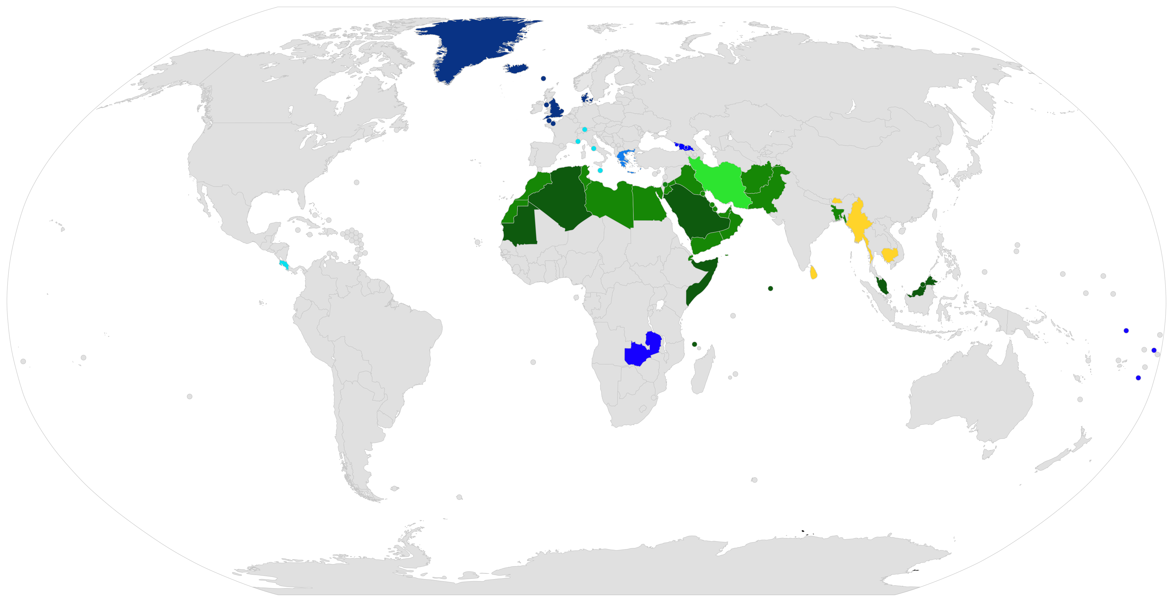 pays et religions