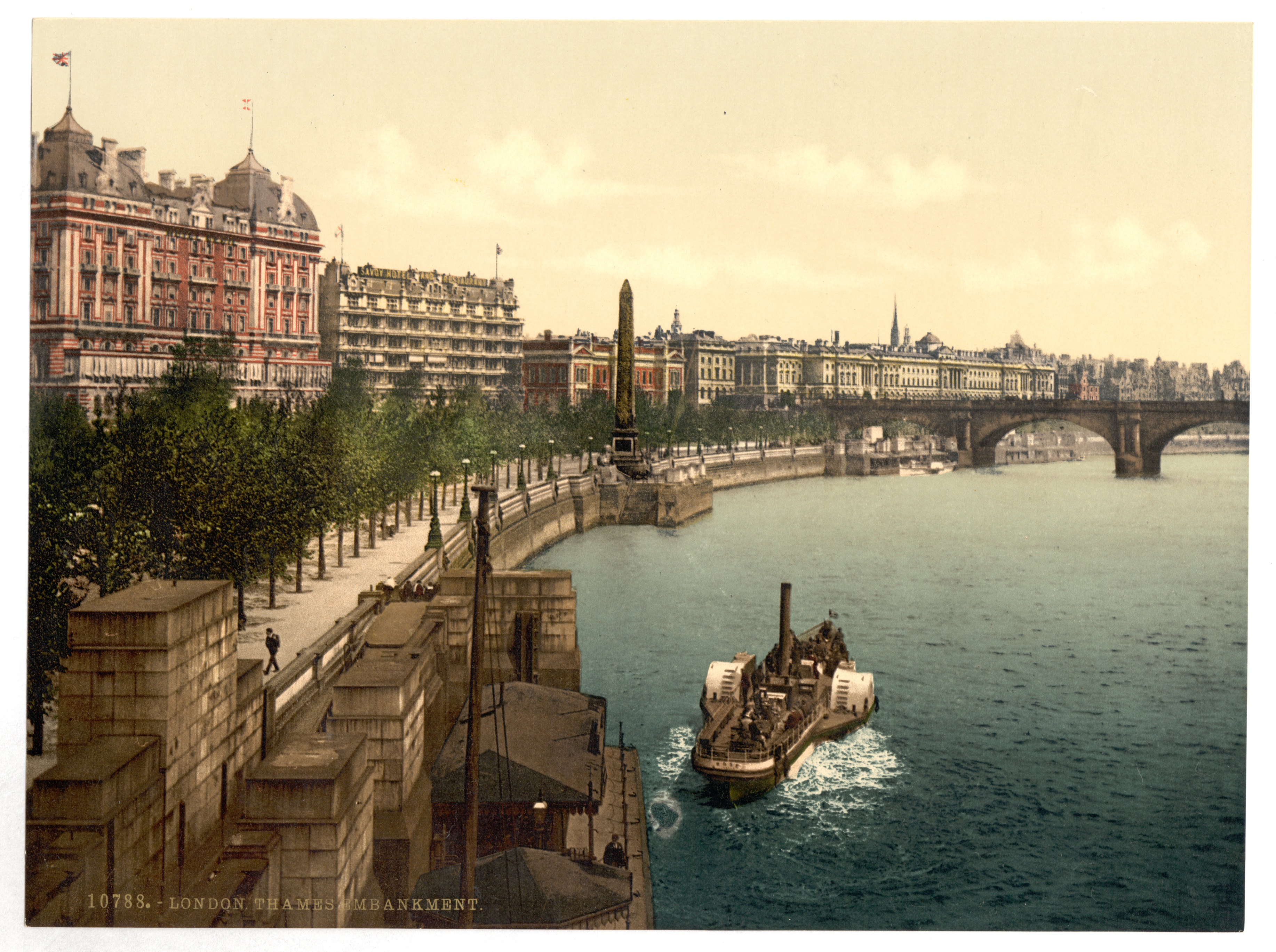 Лондон набережная Темзы 19 век