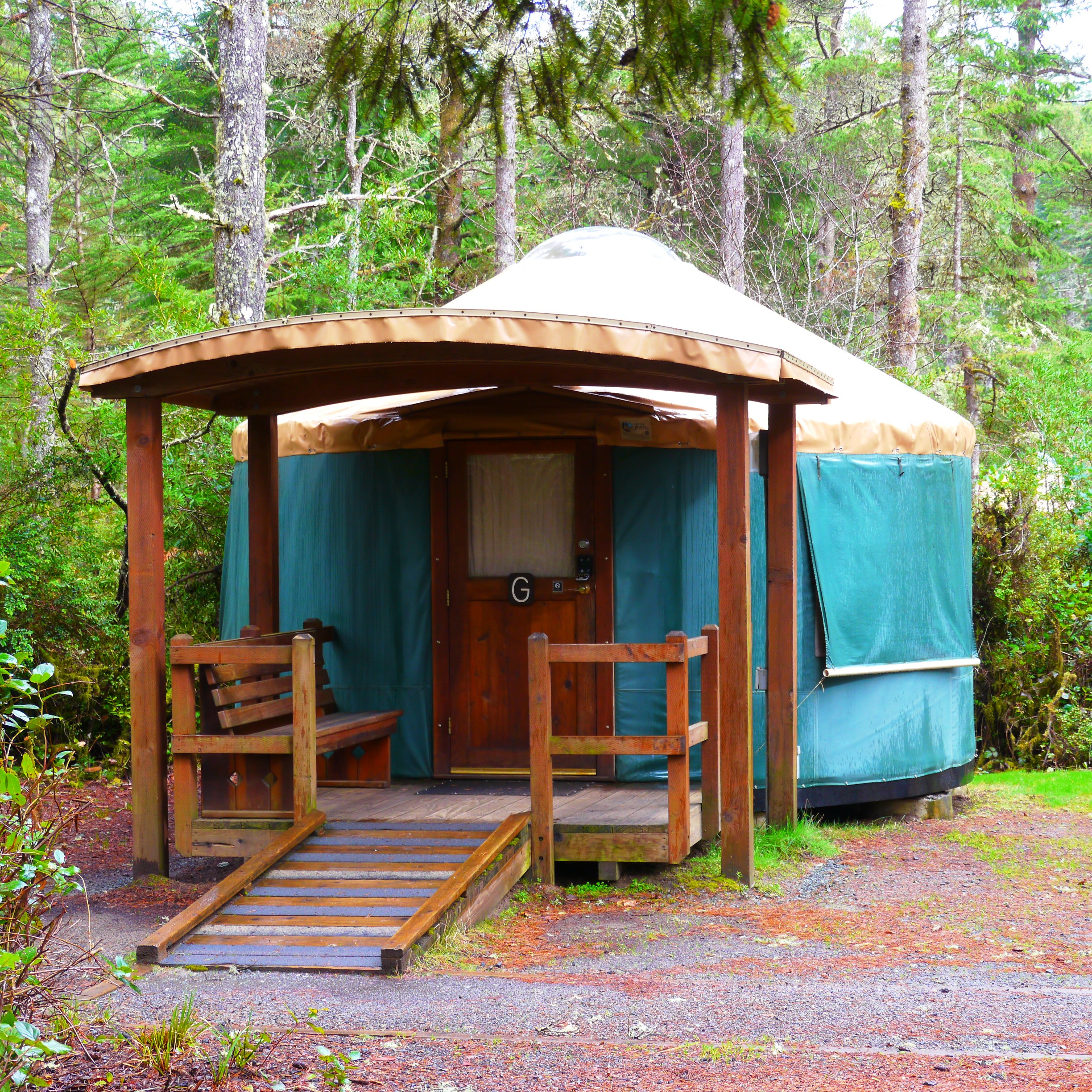 harris beach state park yurt