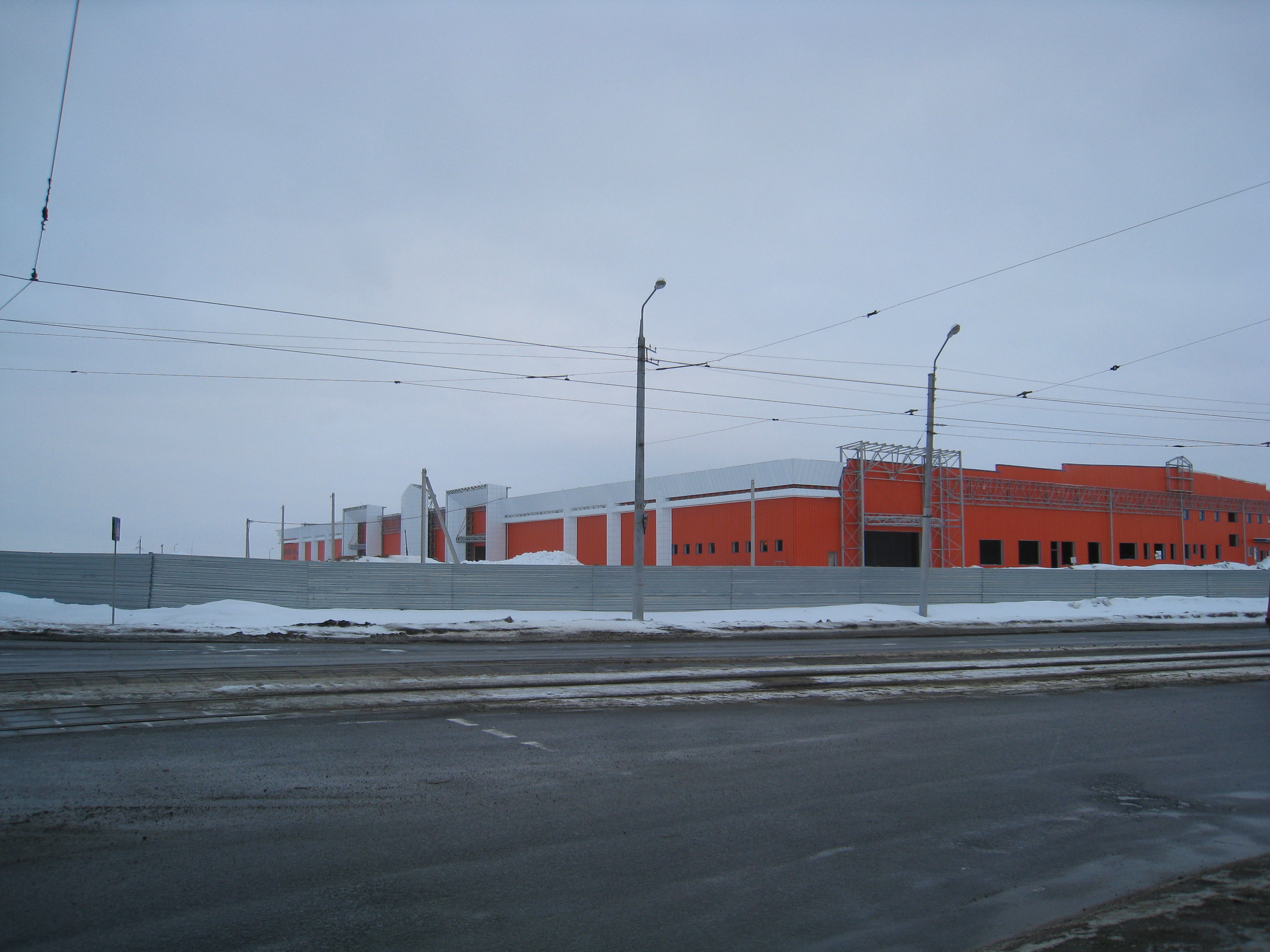 Строительство ТЦ «Корона» в Витебске 6 марта 2011 года