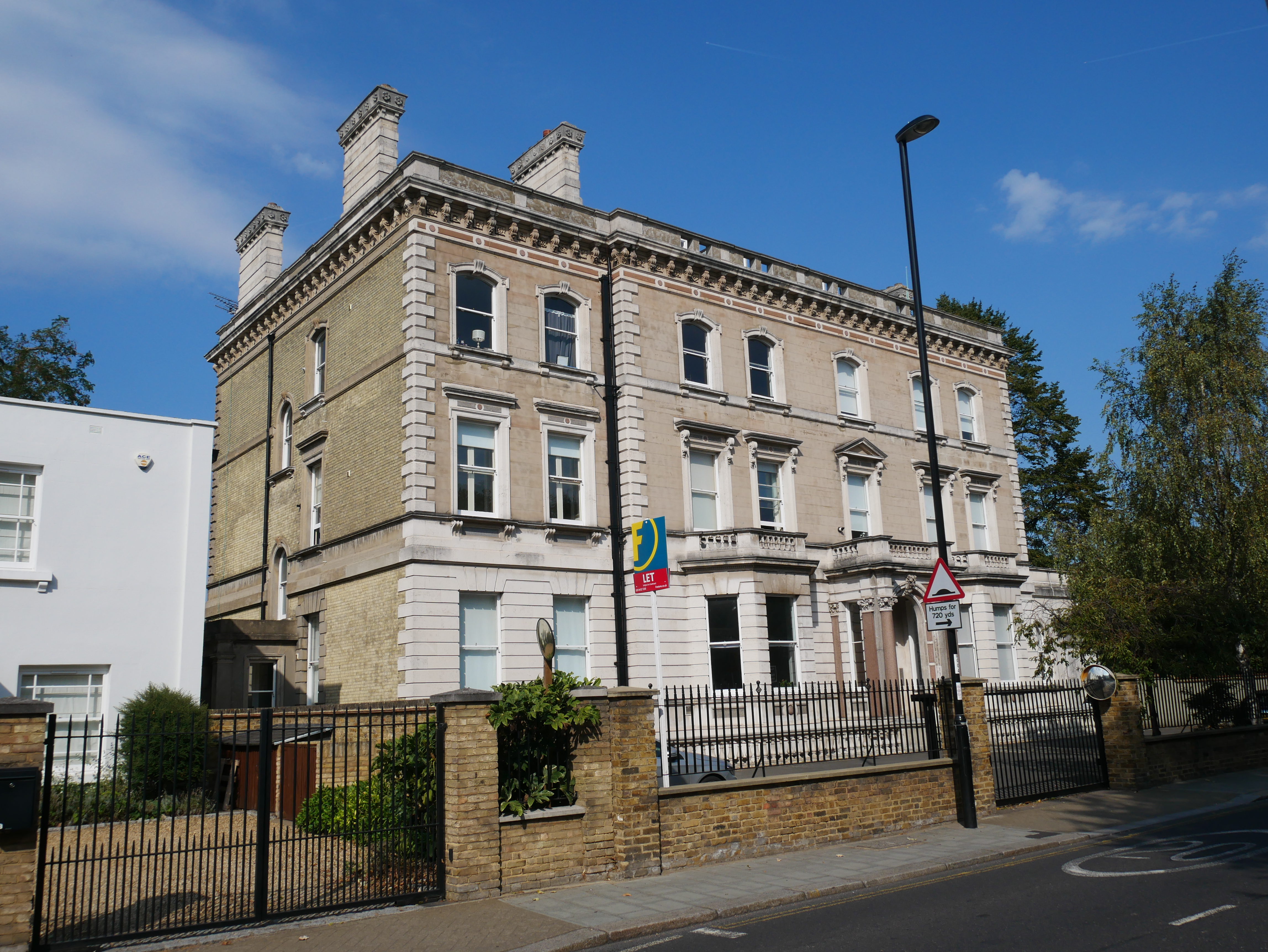 The 19th-century 7 and 9 Lee Terrace, a Grade II listed structure