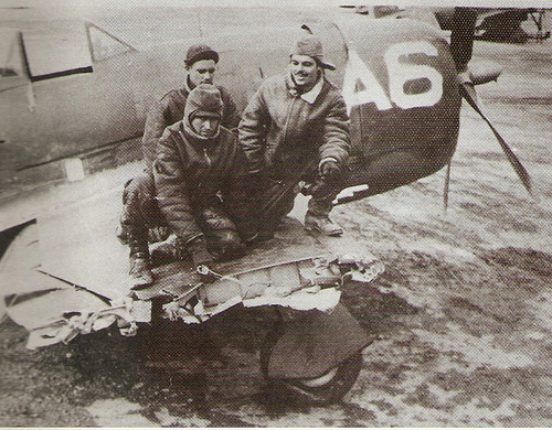 File:A Brazilian fighter plane damaged by German flak WWII.jpg