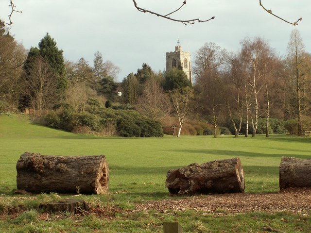 A view of South Weald church from Weald Country Park - geograph.org.uk - 731538