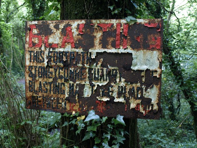 File:Blasted notice - geograph.org.uk - 828750.jpg