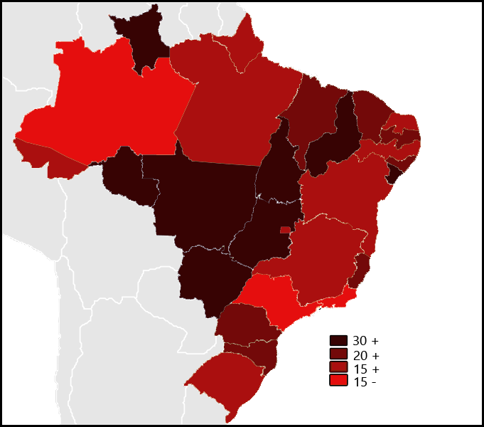 Mapa Estados do Brasil