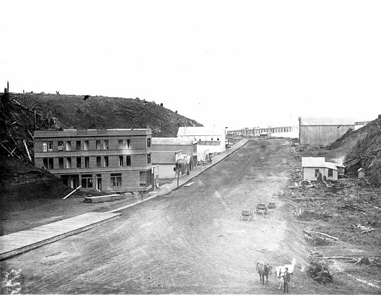 File:Business buildings on main street of Grays Harbor, probably between 1890 and 1900 (WASTATE 1275).jpeg