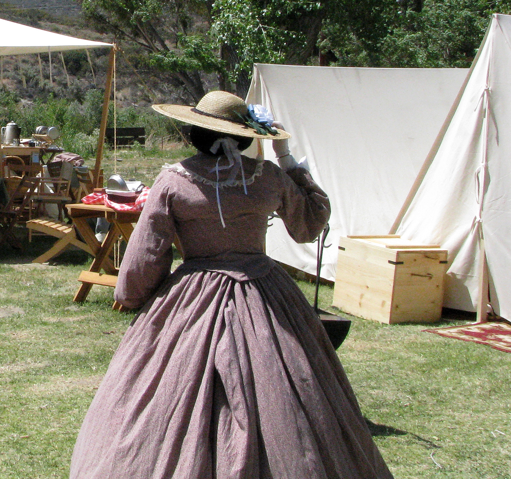 Women American Historical Clothing Pioneer Costume Modest Prairie
