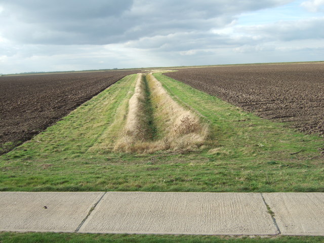 A strip of land is allotted for the dike