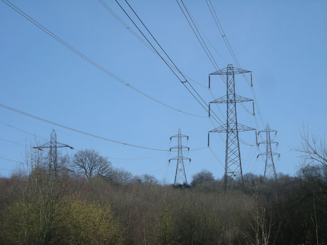 File:Forest of power lines and pylons - geograph.org.uk - 1758551.jpg