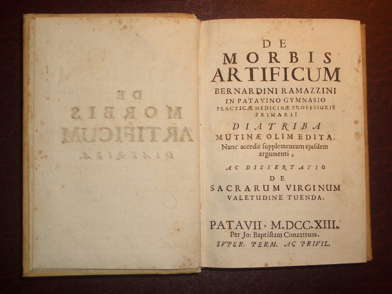 
De Morbis Artificum Diatriba - Segunda edición (1713)
