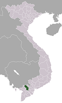 Location of Đồng Tháp Province