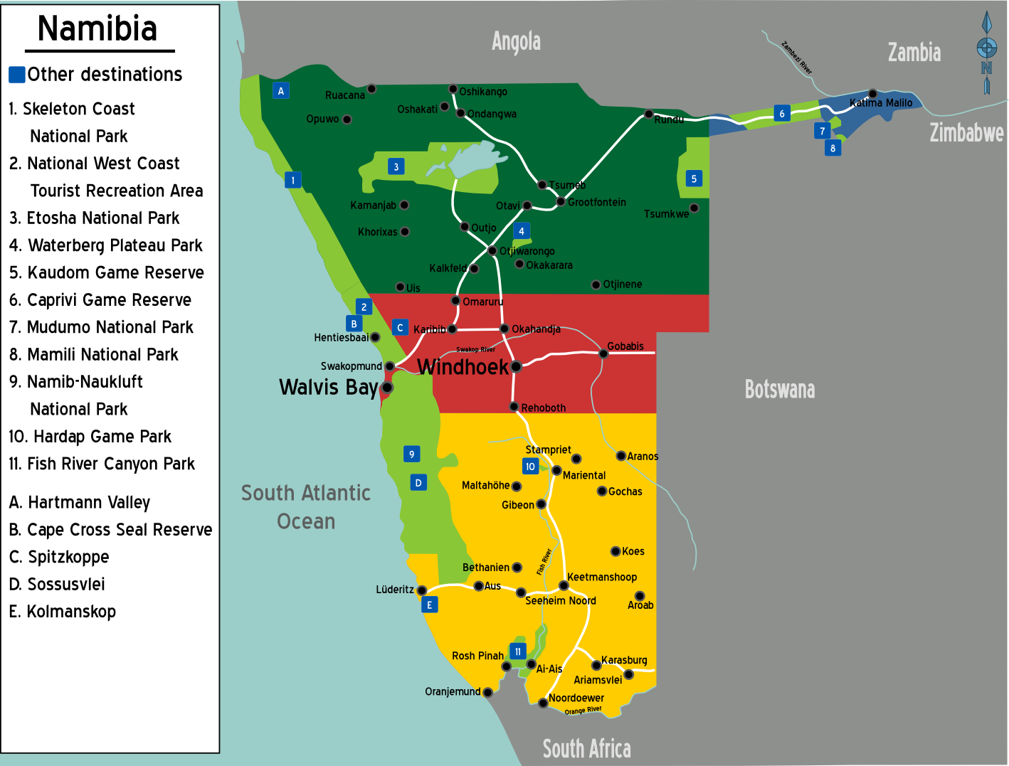 Map Namibia03 