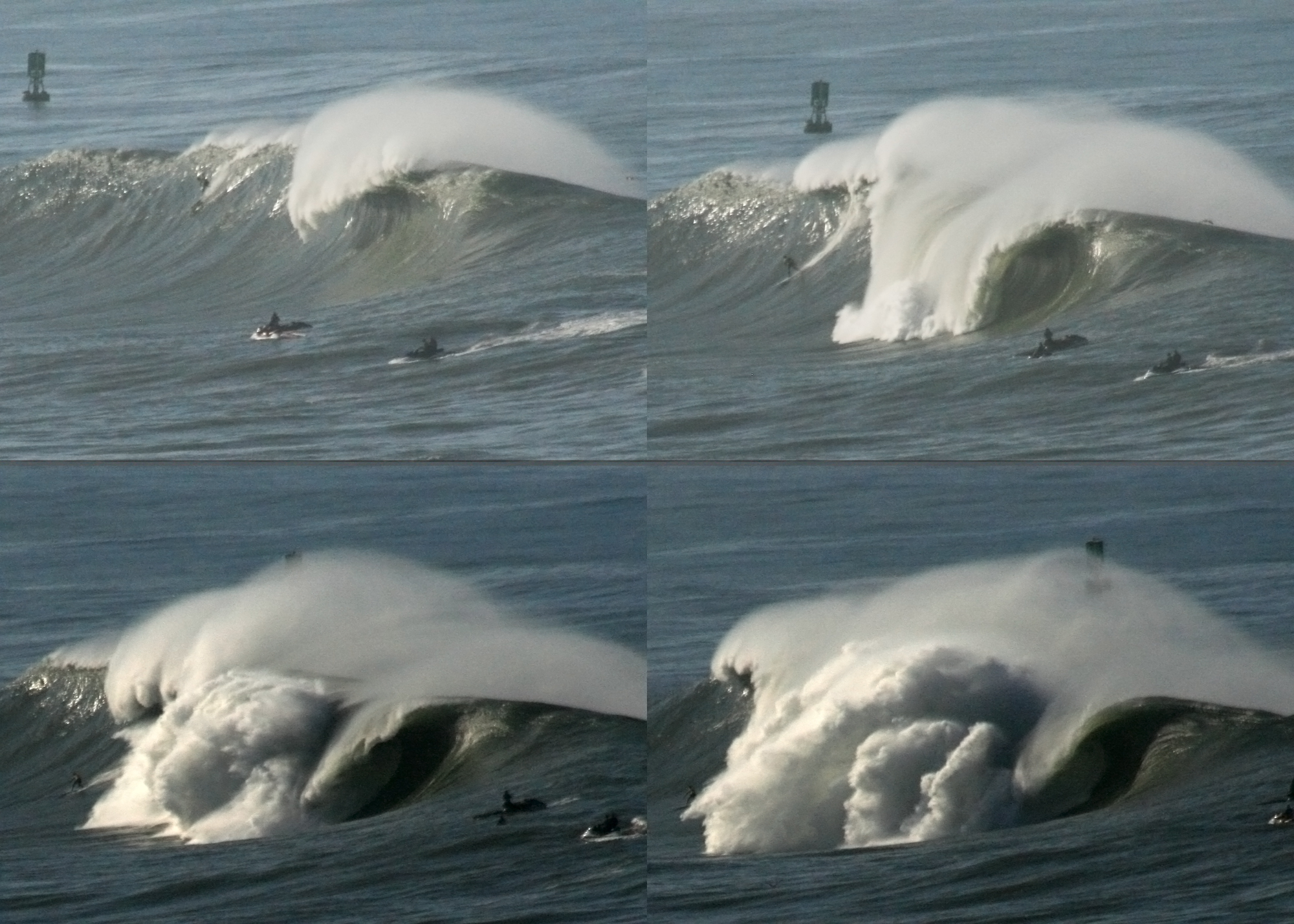 mavericks surf wipeouts