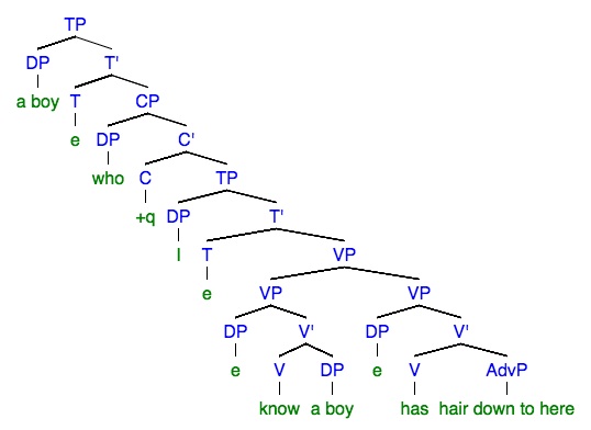 File:Phrase Tree Structure for A boy who I know a boy has hair down to here..jpg