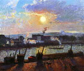 File:Pissarro - sunset-rouen-1898.jpg