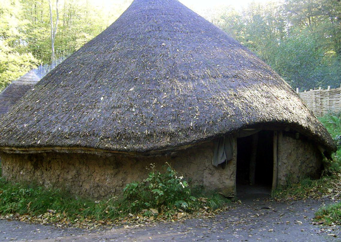 Casa celta en Gales