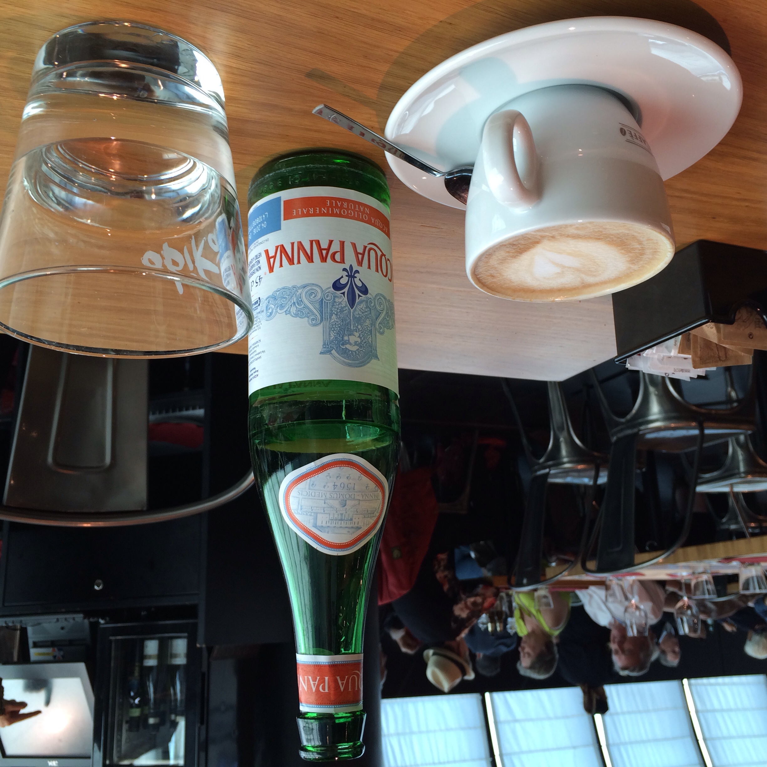File:Cappuccino coffee and Aqua Panna mineral water on table.jpg -  Wikimedia Commons