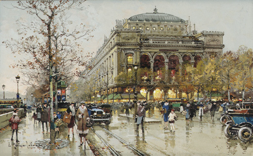 File:Eugène Galien-Laloue Paris Place du Châtelet 3.jpg