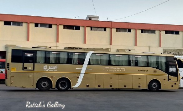 File:Fly Bus from KSRTC at KSRTC Central Bus stand Mysore..jpg