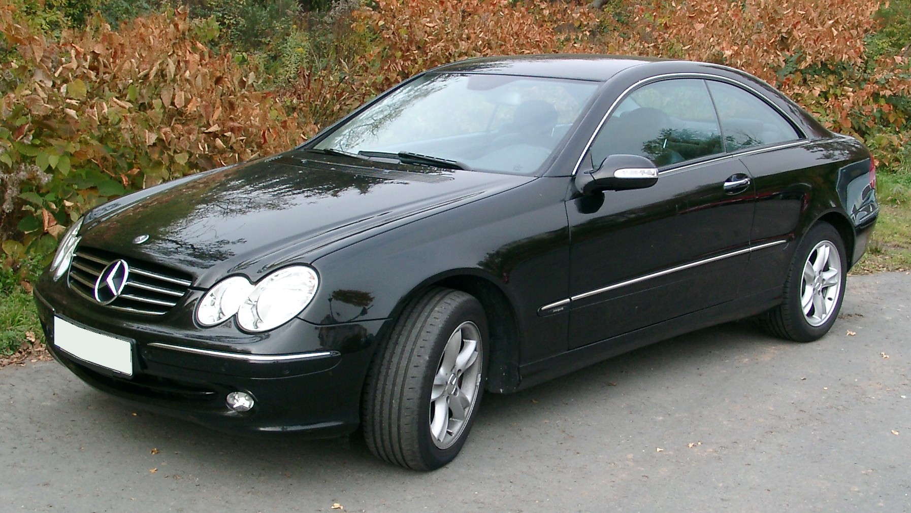 https://upload.wikimedia.org/wikipedia/commons/b/be/Mercedes_CLK_front_20071029.jpg