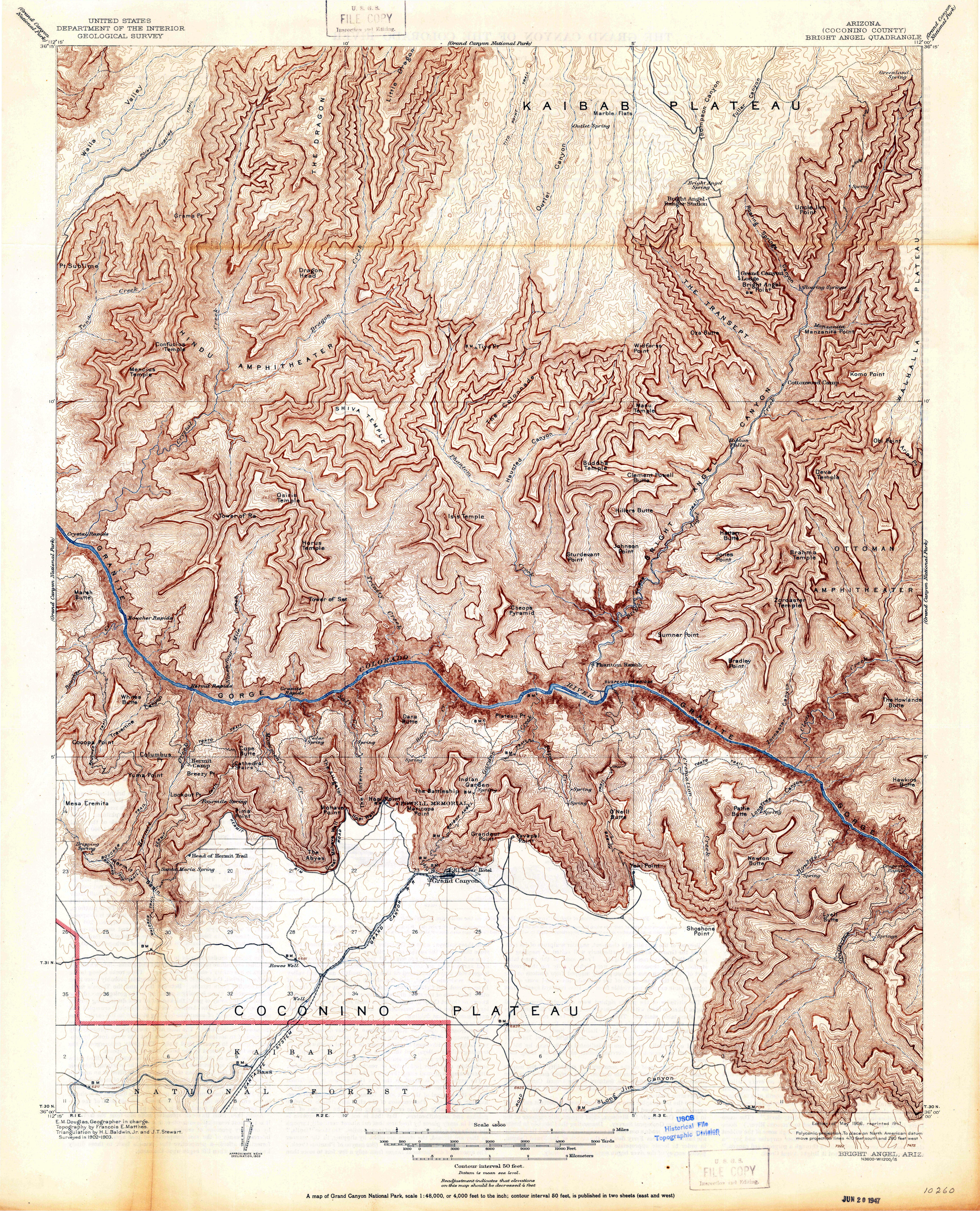 File Nps Grand Canyon Historical Topo Map Jpg Wikimedia Commons
