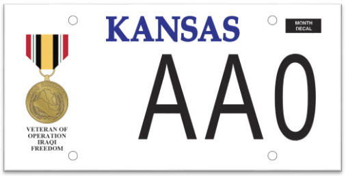 File:Operation Iraqi Freedom Kansas License Plate.png