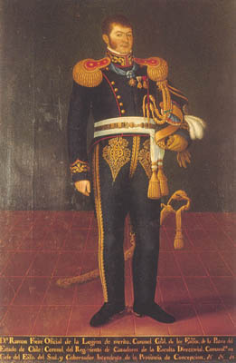 Ramón Freire, hero of the Chilean War of Independence and head of state between 1823 and 1826 and again in 1827, was an icon of the Pipiolo movement
