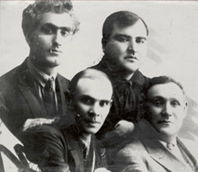 File:Sidgi Ruhulla, Hajiagha Abbasov, Abbas Mirza Sharifzade and Mirza Agha Aliyev.png