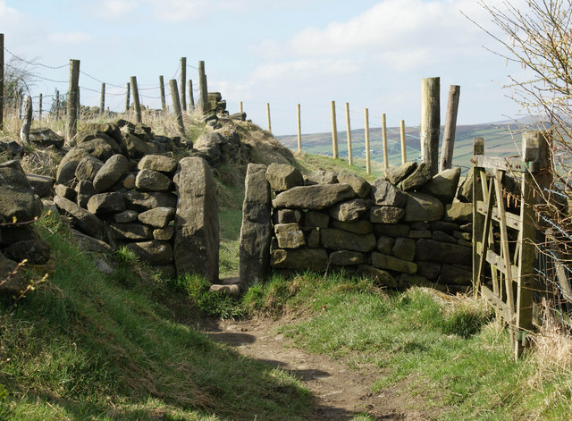 File:Stone stile along the Bronte Way - geograph.org.uk - 1231709.jpg