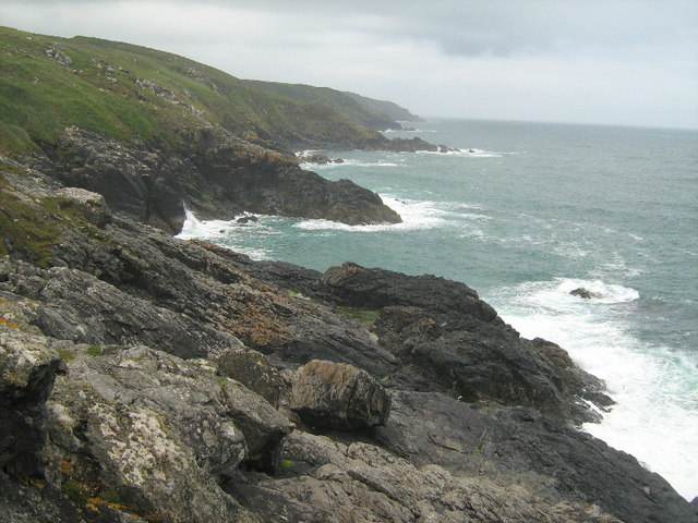 File:The coast line west of Clodgy Point - geograph.org.uk - 1448834.jpg