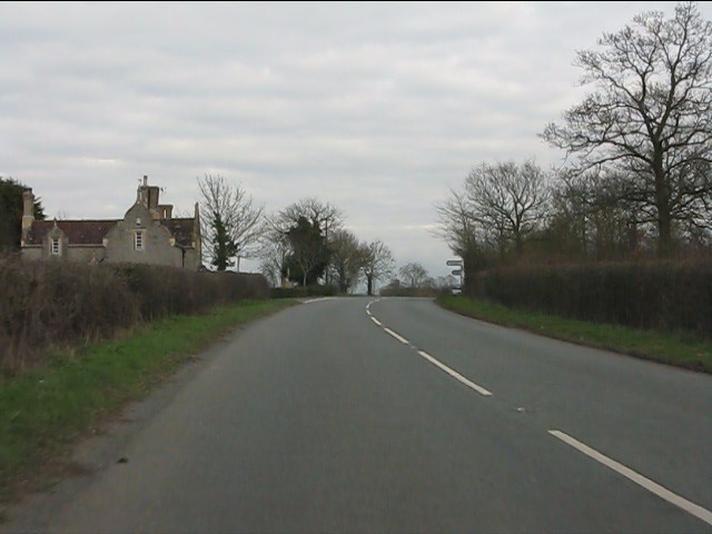 File:A438 approaching the junction for Bushley Green - geograph.org.uk - 2318976.jpg