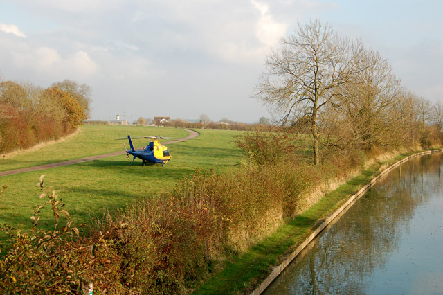 File:Air ambulance on call near Broadwell (1) - geograph.org.uk - 1573861.jpg