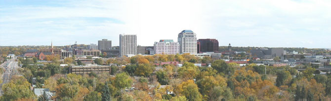 Panoramic View of Downtown Colorado Springs