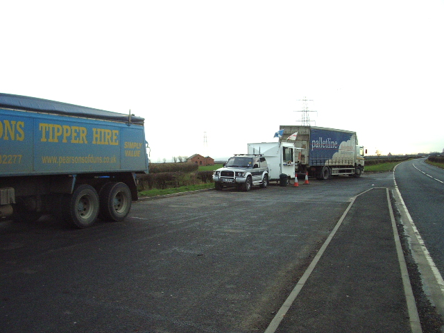 File:Lay-by (A7) - geograph.org.uk - 320296.jpg