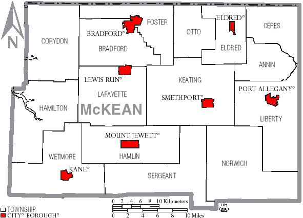 File:Map of McKean County Pennsylvania With Municipal and Township Labels.png