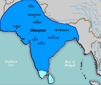 चित्र:Mauryan Empire Map.gif