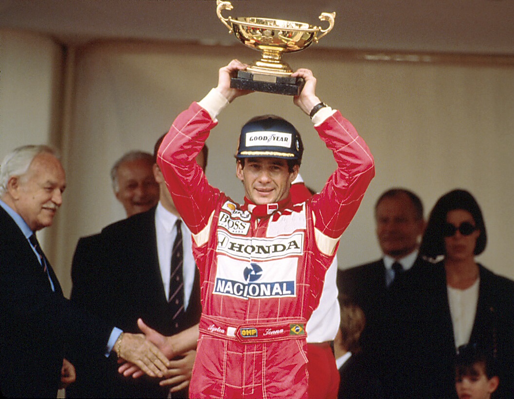 Ayrton Senna watching the race (1992)