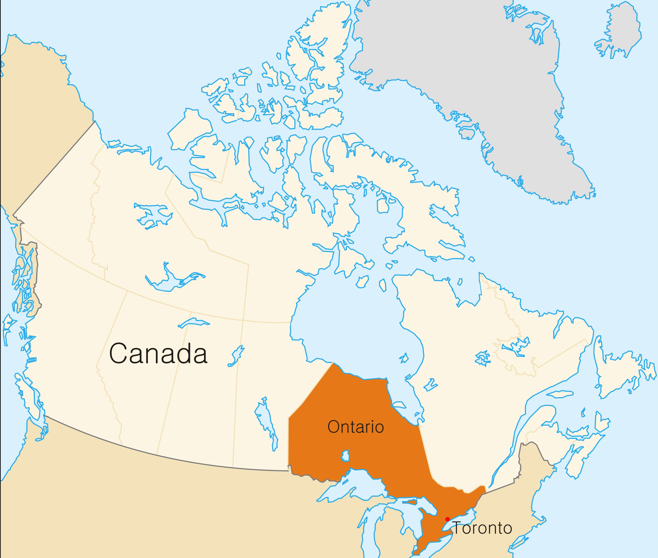 Канада столица на карте. Оттава на карте Канады. Оттава столица Канады на карте. Граница США И Канады на карте. Торонто на карте Канады.