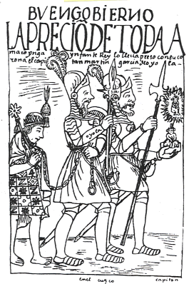 Túpac Amaru after his capture by the Spanish