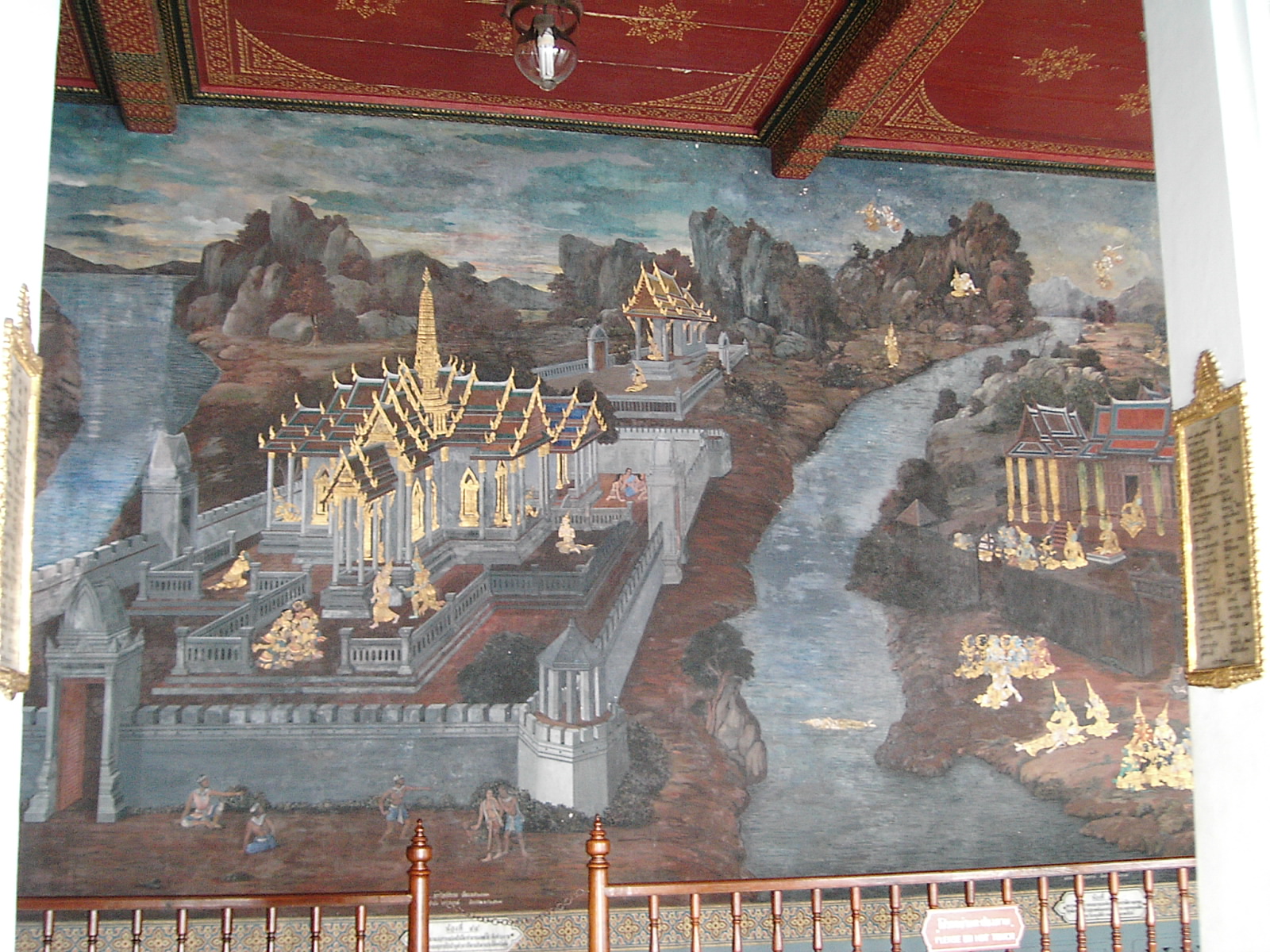 Leinwand Asien Bild Tempeltänzerin Khon-Tanz Ramakian 