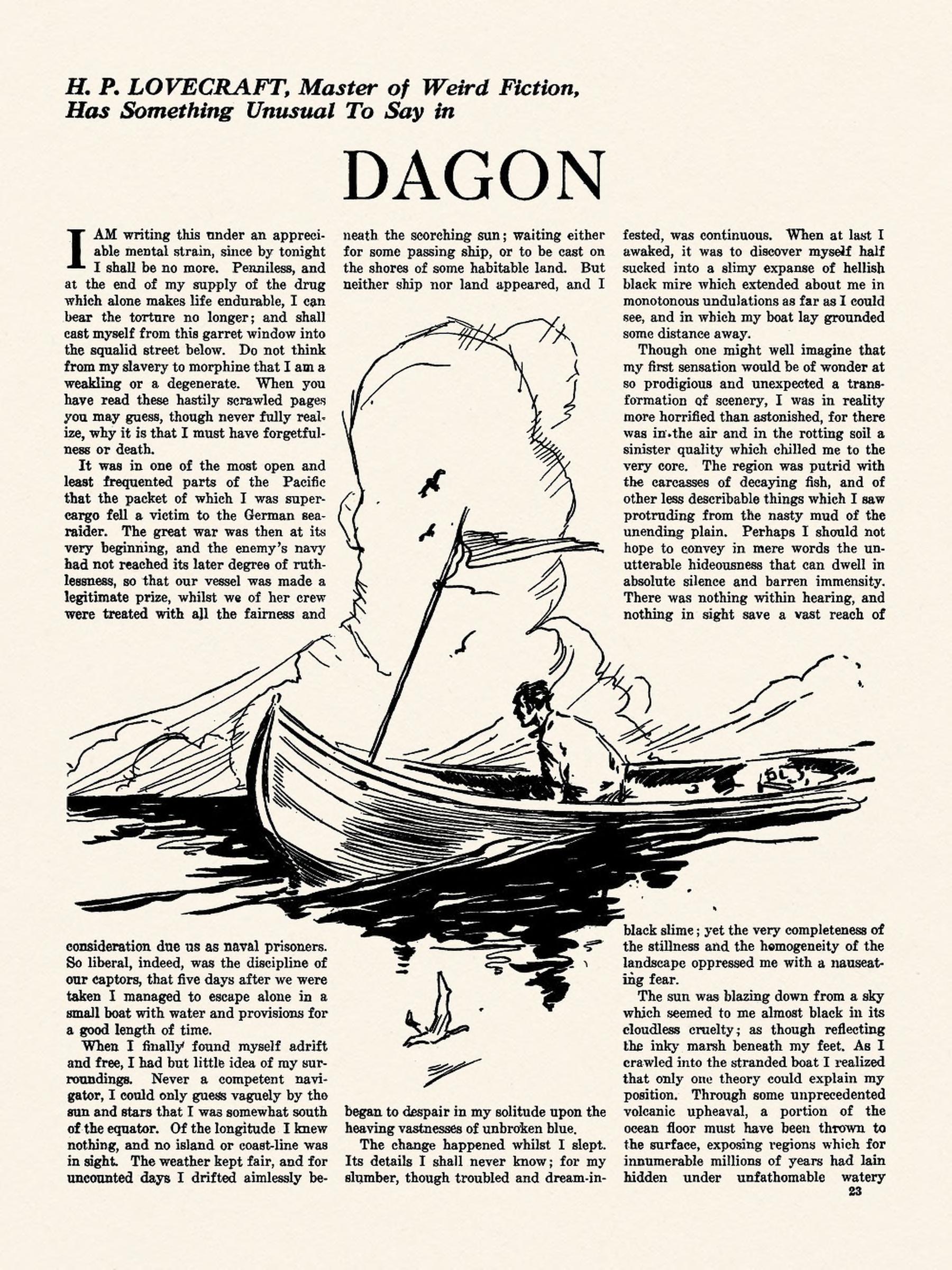 Fiction In Bed Porn - Dagon (short story) - Wikipedia